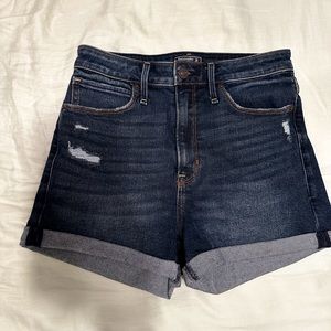 Abercrombie and Fitch high-rise shorts | dark wash | size 2(26) & 0(25)